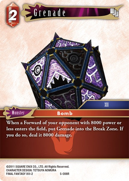 Grenade - 5-008R - Opus V - Foil - Card Cavern