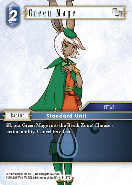 Green Mage - 5-137C - Opus V - Foil - Card Cavern