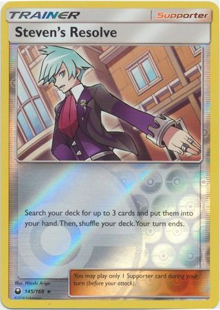 Steven’s Resolve - 145/168 - Celestial Storm - Reverse Holo - Card Cavern