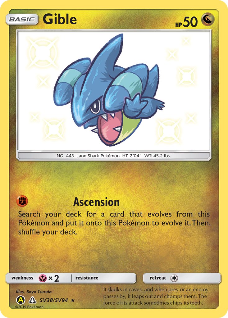 Gible - SV38/SV94 - Hidden Fates - Card Cavern