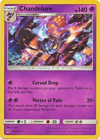Chandelure - 103/214 - Lost Thunder - Holo - Card Cavern