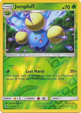 Jumpluff - 14/214 - Lost Thunder - Reverse Holo - Card Cavern