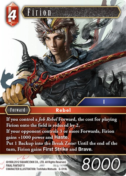 Firion - 6-019L - Opus VI - Foil - Card Cavern