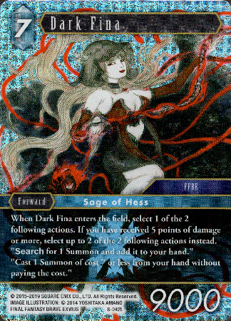 Dark Fina - 8-042L - Opus VIII - Foil - Card Cavern