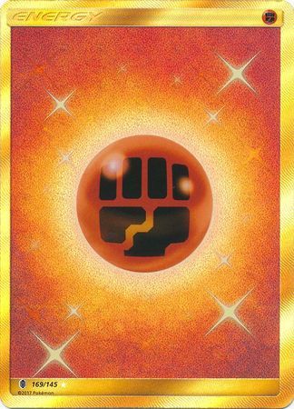 Fighting Energy Secret Rare - 169/145 - Guardians Rising - Holo - Card Cavern