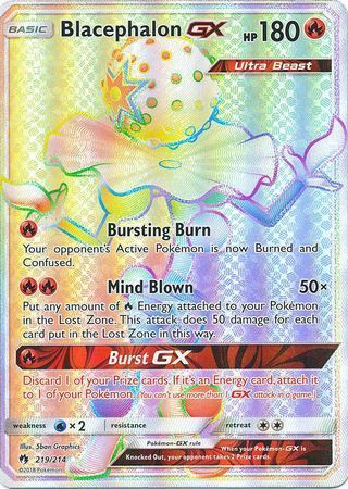 Blacephalon GX Hyper Rare - 219/214 - Lost Thunder