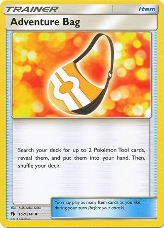 Pokemon Sun & Moon Lost Thunder Uncommon Adventure Bag #167
