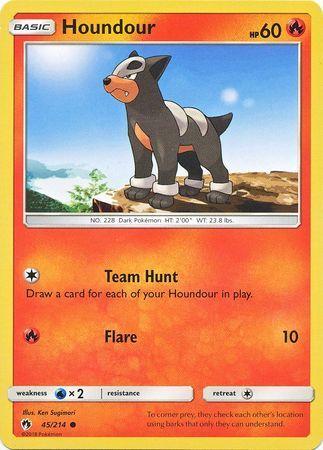 Houndour - 45/214 - Lost Thunder - Card Cavern