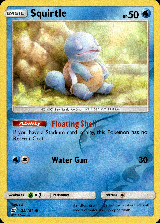 Squirtle - 22/181 - Team Up - Reverse Holo  Card Cavern Trading Cards, LLC