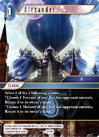 Alexander - 8-111R - Opus VIII - Card Cavern