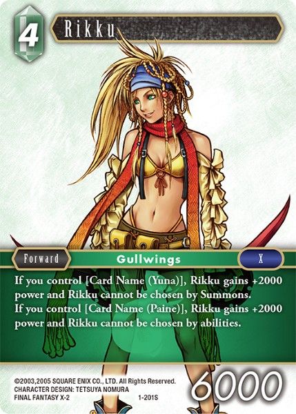 Rikku - 1-201S - Opus I - Foil - Card Cavern