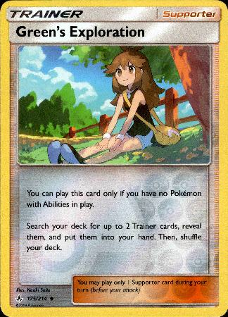 Green's Exploration - 175/214 - Unbroken Bonds - Reverse Holo - Card Cavern