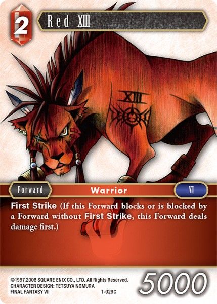 Red XIII - 1-029C - Opus I - Foil - Card Cavern