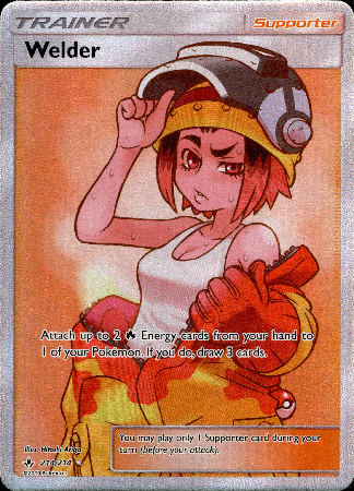 Welder Full Art - 214/214 - Unbroken Bonds - Holo - Card Cavern