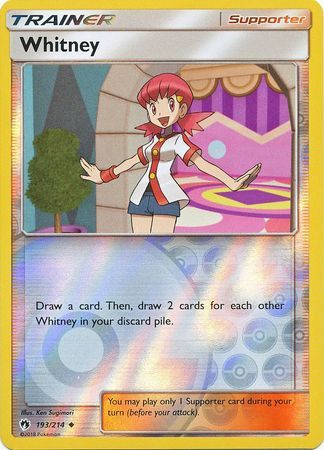 Whitney - 193/214 - Lost Thunder - Reverse Holo - Card Cavern