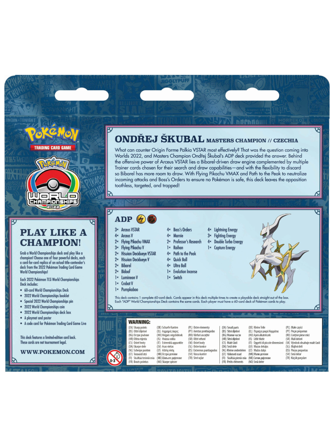 2022 Pokemon TCG World Championships Deck - ADP - Card Cavern