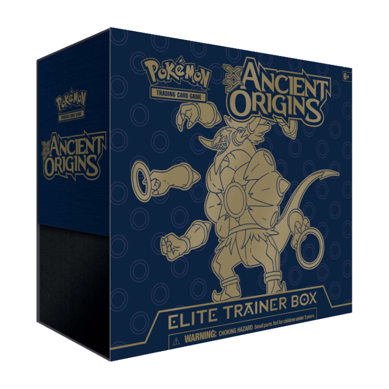Ancient Origins ETB Sleeves and Deck Box Hoopa PTCGO Code Card