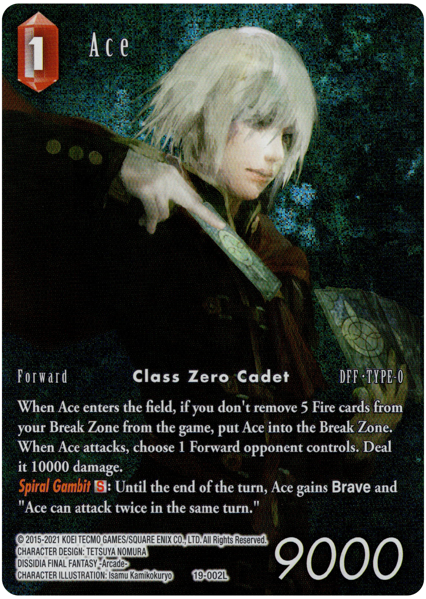 Ace Full Art - 19-002L - From Nightmares - Foil - Card Cavern