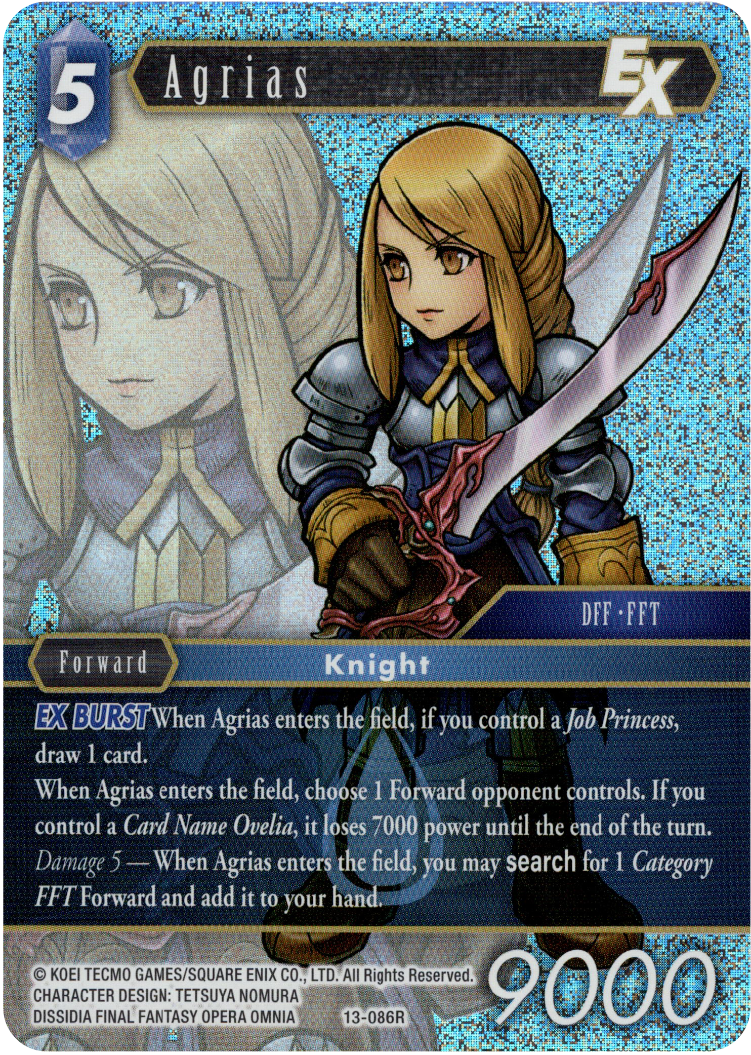 Agrias - 13-086R - Opus XIII - Foil - Card Cavern