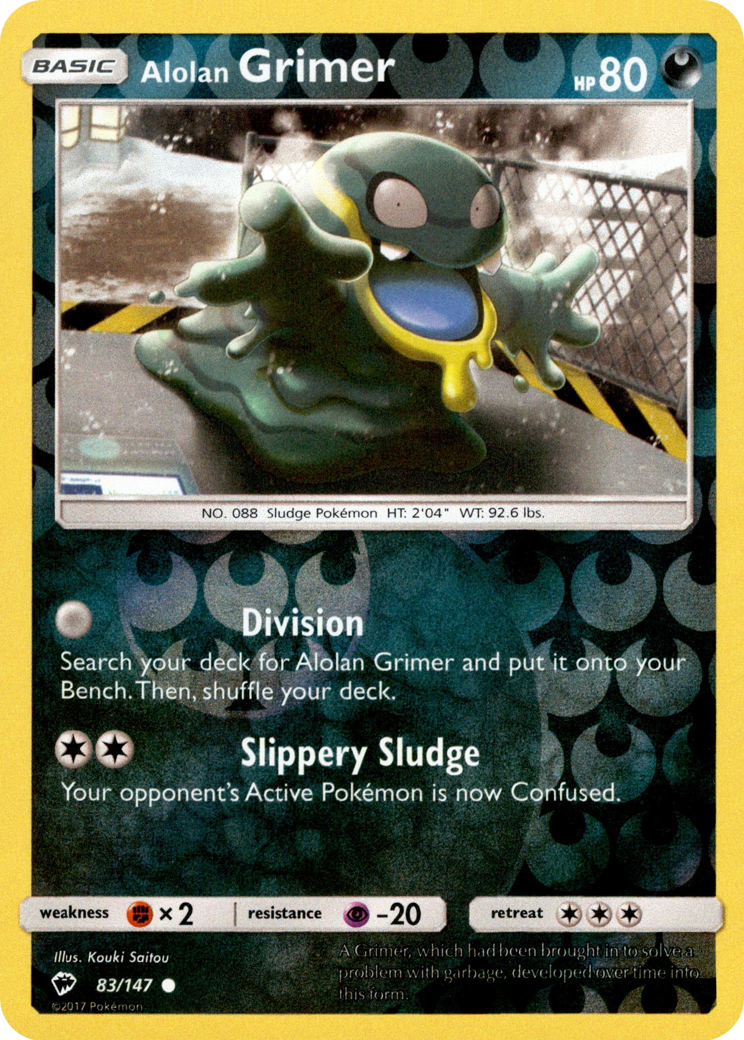 Alolan Grimer - 83/147 - Burning Shadows - Reverse Holo - Card Cavern