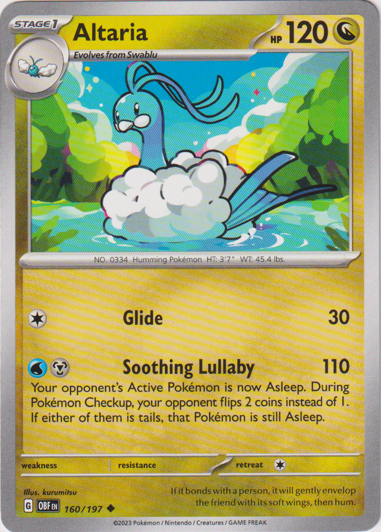 Altaria - 160/197 - Obsidian Flames - Card Cavern