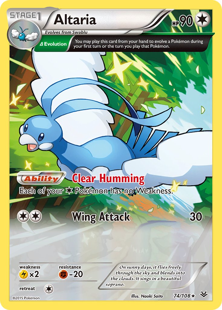 Altaria - 74/108 - Roaring Skies - Card Cavern
