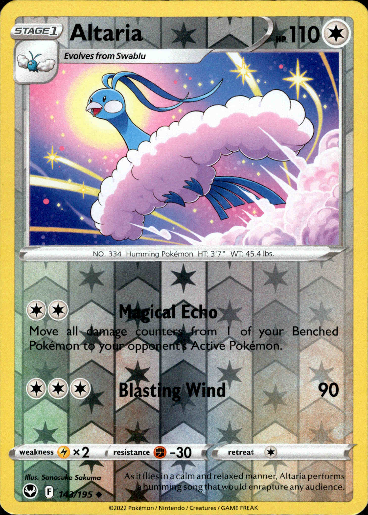 Altaria - 143/195 - Silver Tempest - Reverse Holo - Card Cavern