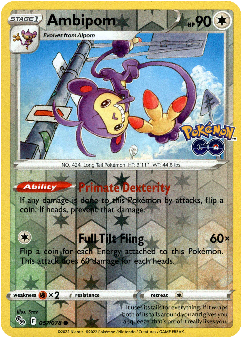 Ambipom - 057/078 - Pokemon Go
