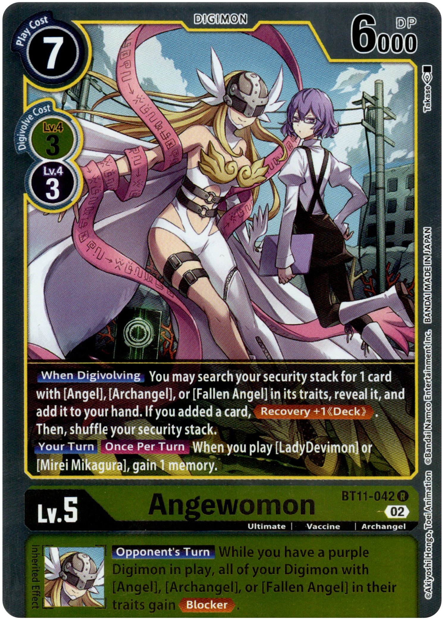 Angewomon - BT11-042 R - Dimensional Phase - Foil - Card Cavern