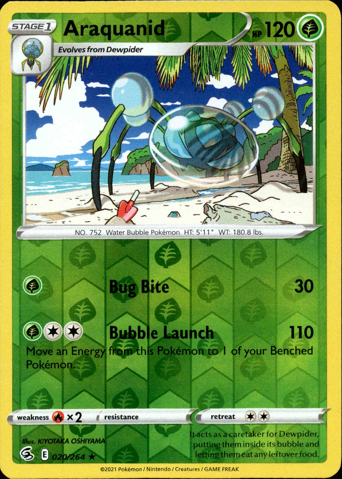 Araquanid - 020/264 - Fusion Strike - Reverse Holo - Card Cavern