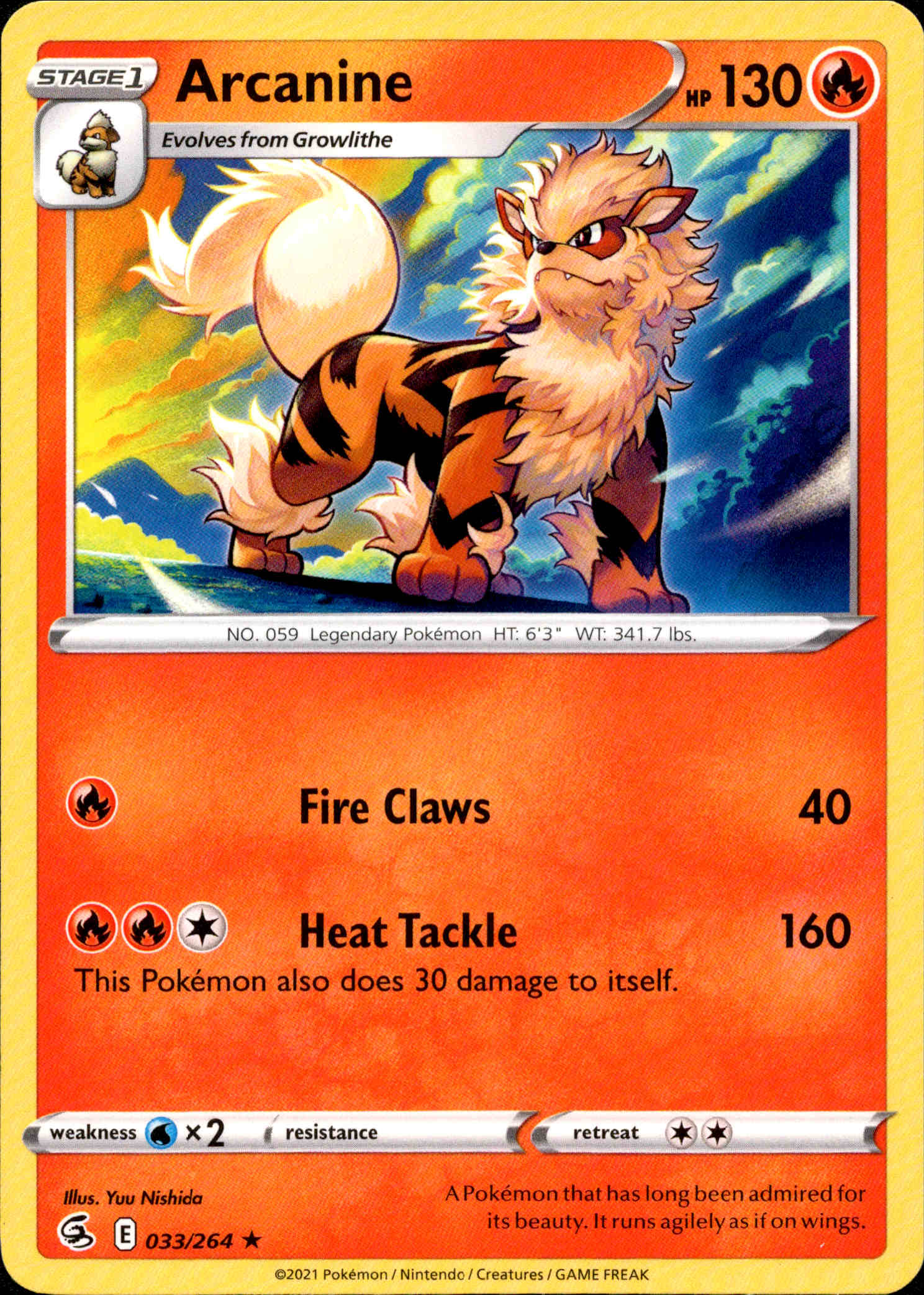 Arcanine - 033/264 - Fusion Strike - Card Cavern