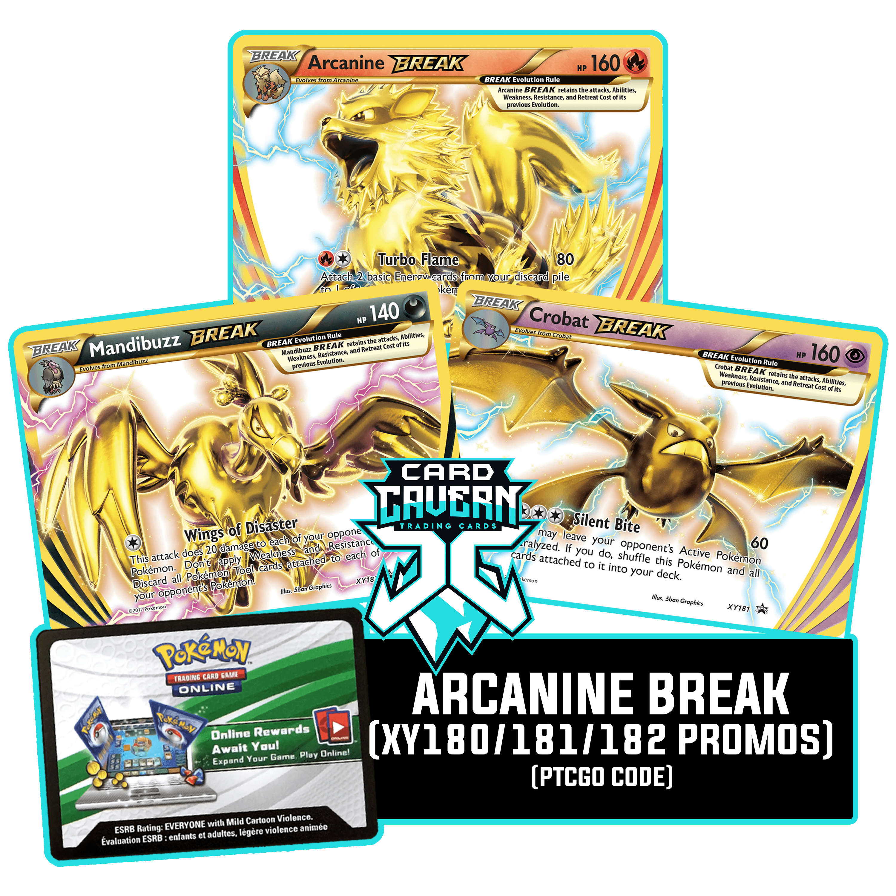 Arcanine BREAK Evolution - Promos - PTCGO Code - Card Cavern