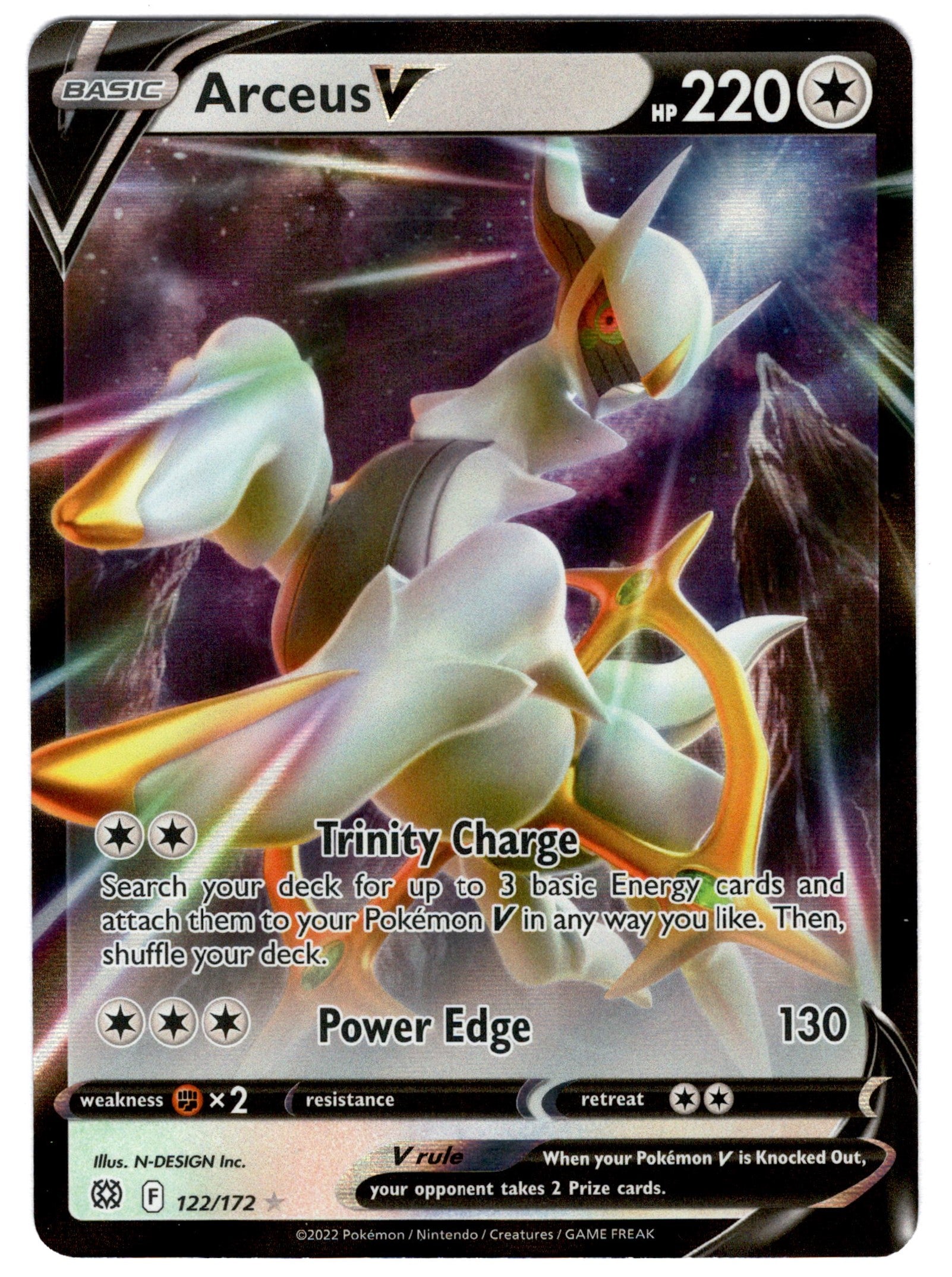 Arceus V - 122/172 - Brilliant Stars - Holo - Card Cavern