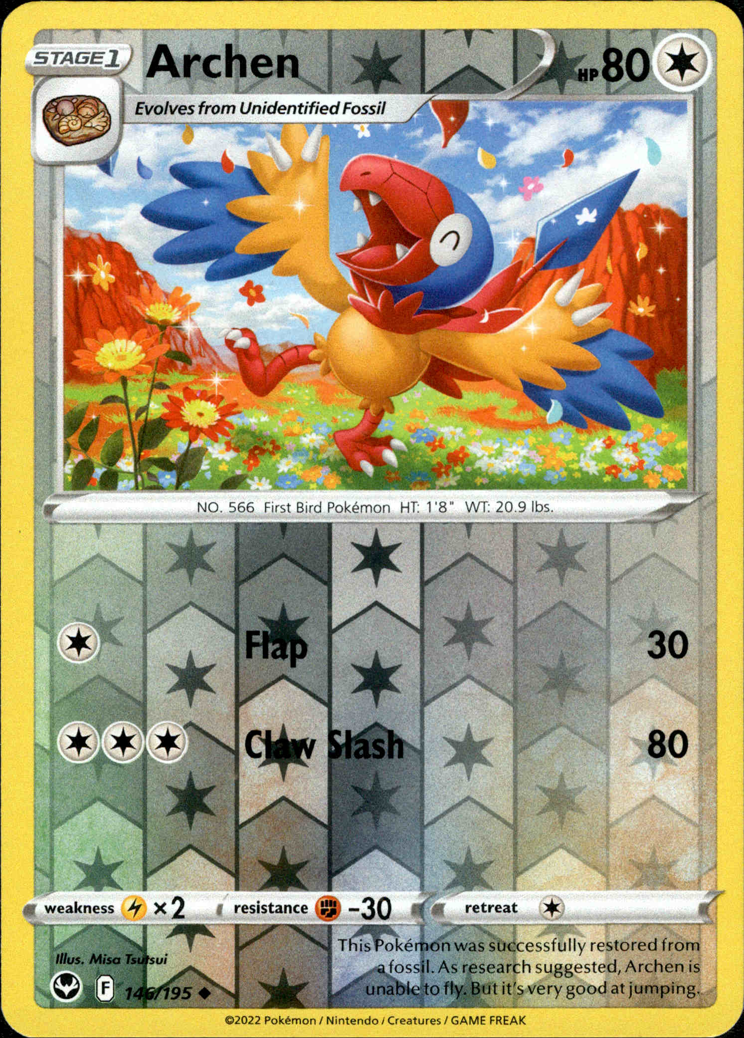 Archen - 146/195 - Silver Tempest - Reverse Holo - Card Cavern