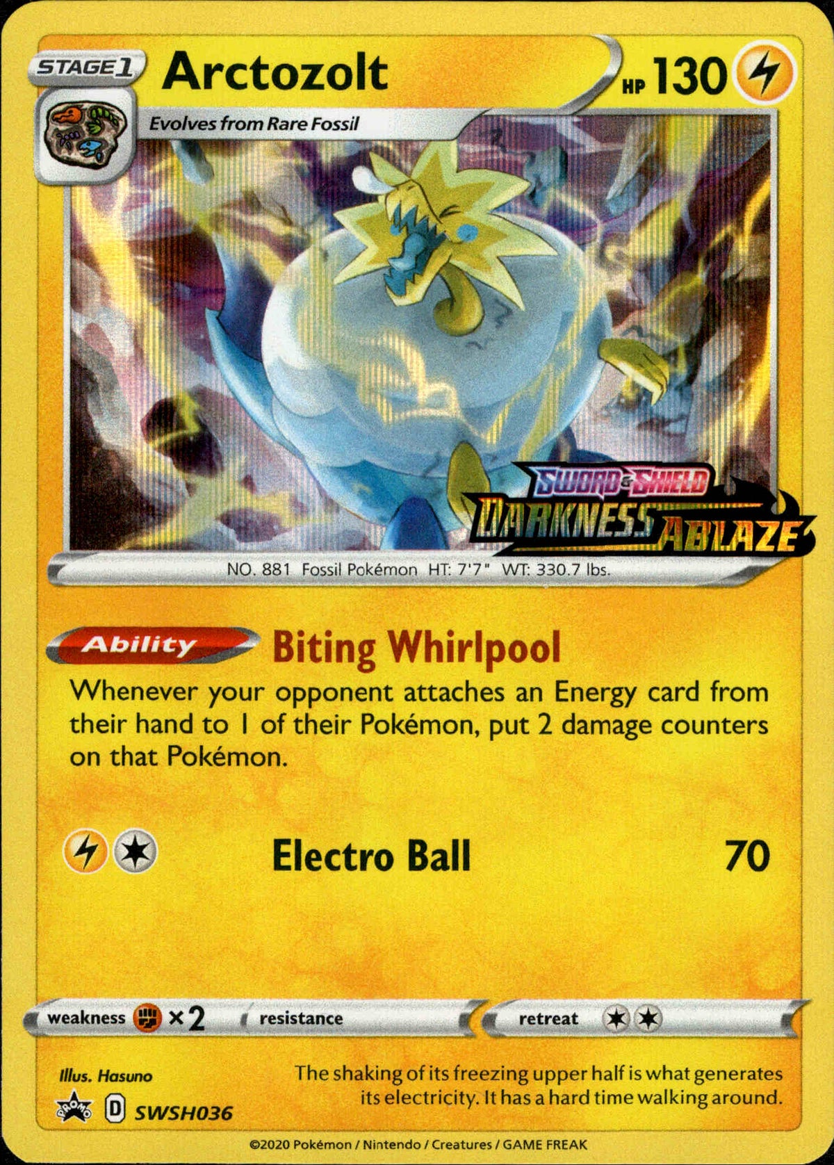 Arctozolt Prerelease - SWSH036 - Sword & Shield Promo - Card Cavern