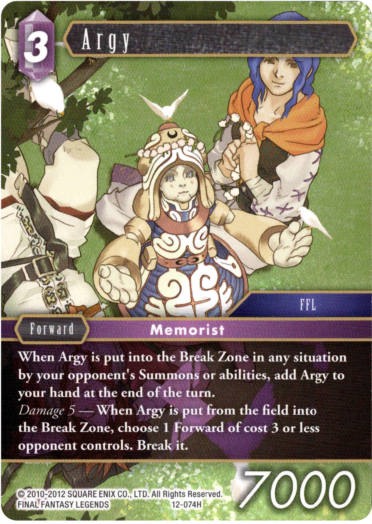 Argy - 12-074H - Opus XII - Card Cavern