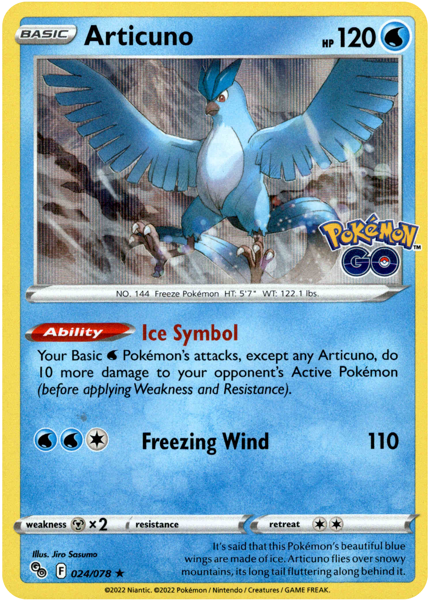 Articuno - 024/078 - Pokemon Go - Holo - Card Cavern