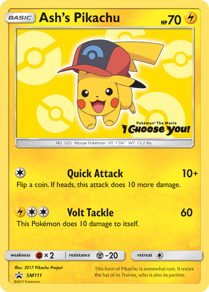 Ash's Pikachu - SM111 - Promo - Card Cavern