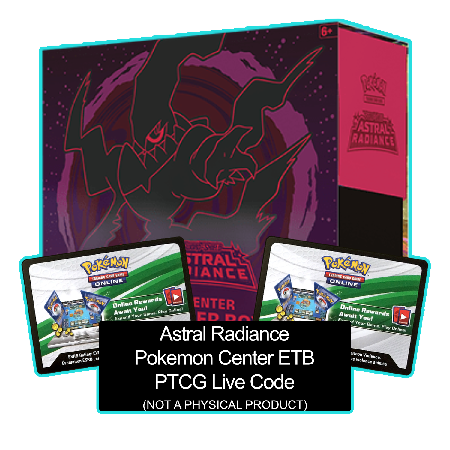 Astral Radiance Pokemon Center ETB - Sleeves and Deck Box - PTCGL Code - Card Cavern