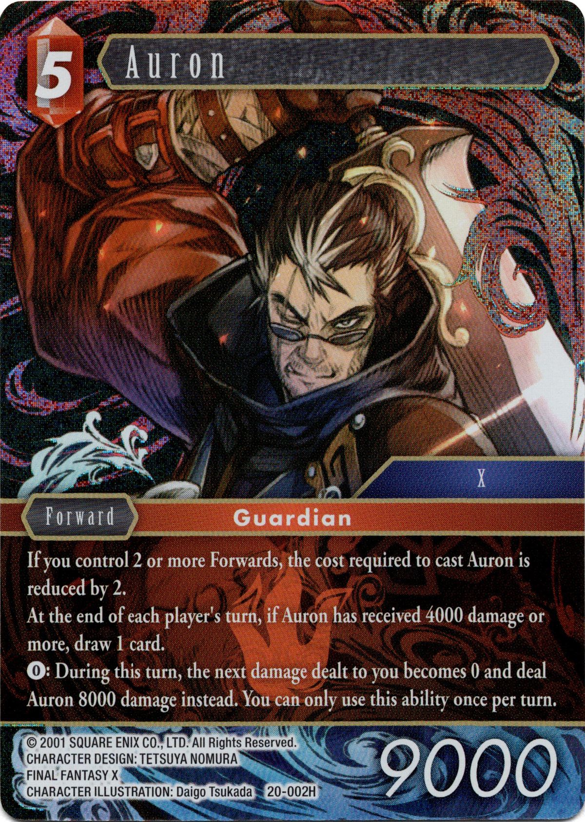 Auron - 20-002H - Dawn of Heroes - Foil - Card Cavern