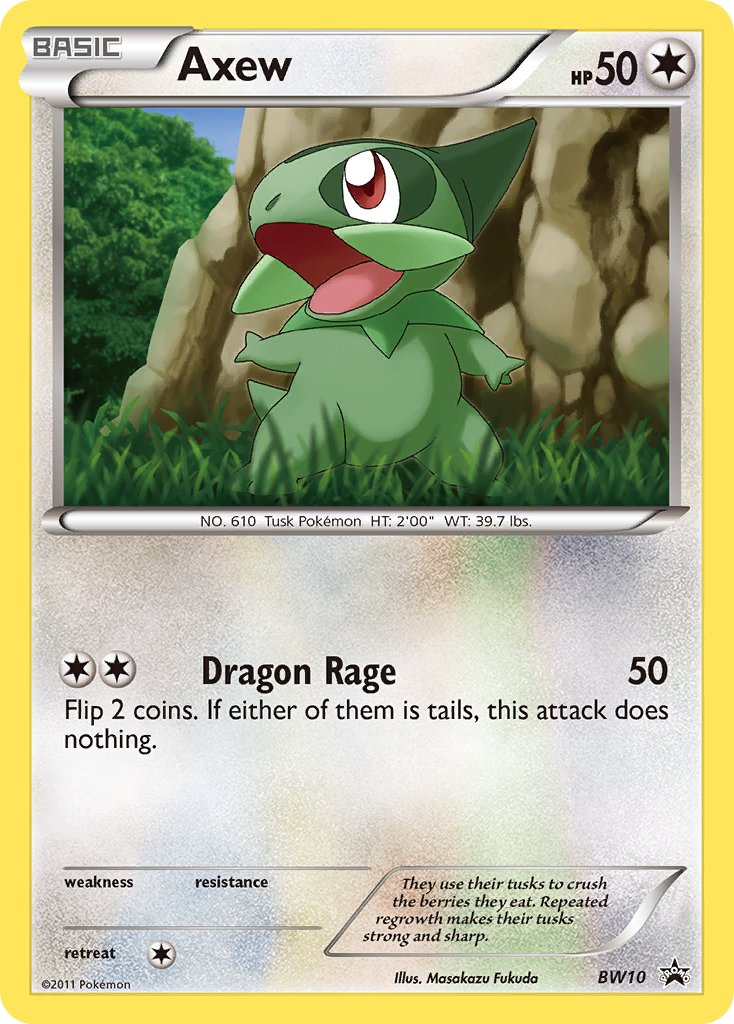 Axew - BW10 - Black and White Promo - Card Cavern