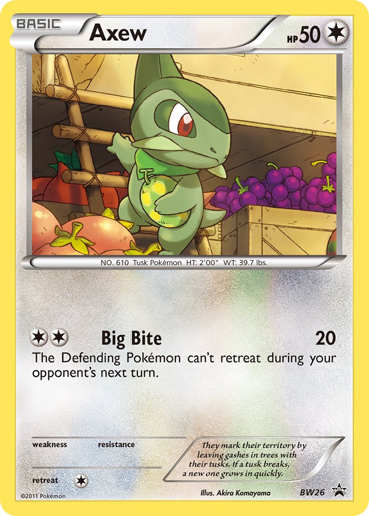 Axew - BW26 - Black and White Promo - Card Cavern