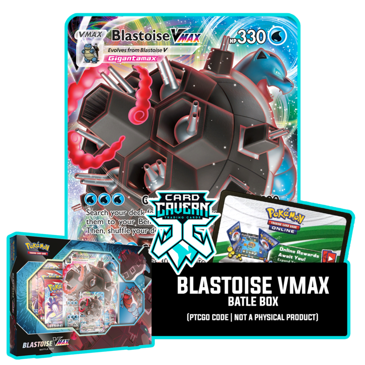 blastoise vmax pokemon card Battle Box - Promo and Sleeves BLASTOISE VMAX STRTR.SET Alcremie V (Full Art) Dragon Style:One of each