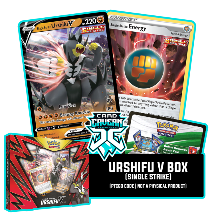 Single Strike Urshifu V SWSH106 - PTCGL Code Card Cavern Trading Cards, LLC Single Strike Urshifu V SWSH106 - PTCGL Code Card Cavern Trading Cards, LLC