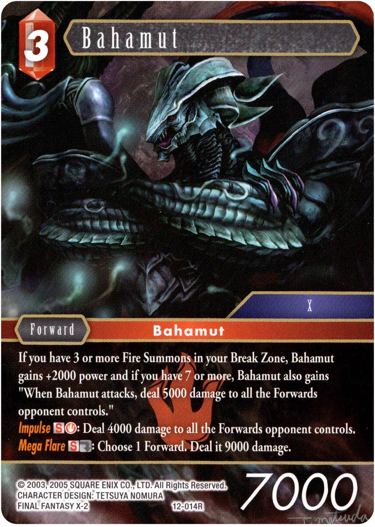 Bahamut - 12-014R - Opus XII - Card Cavern
