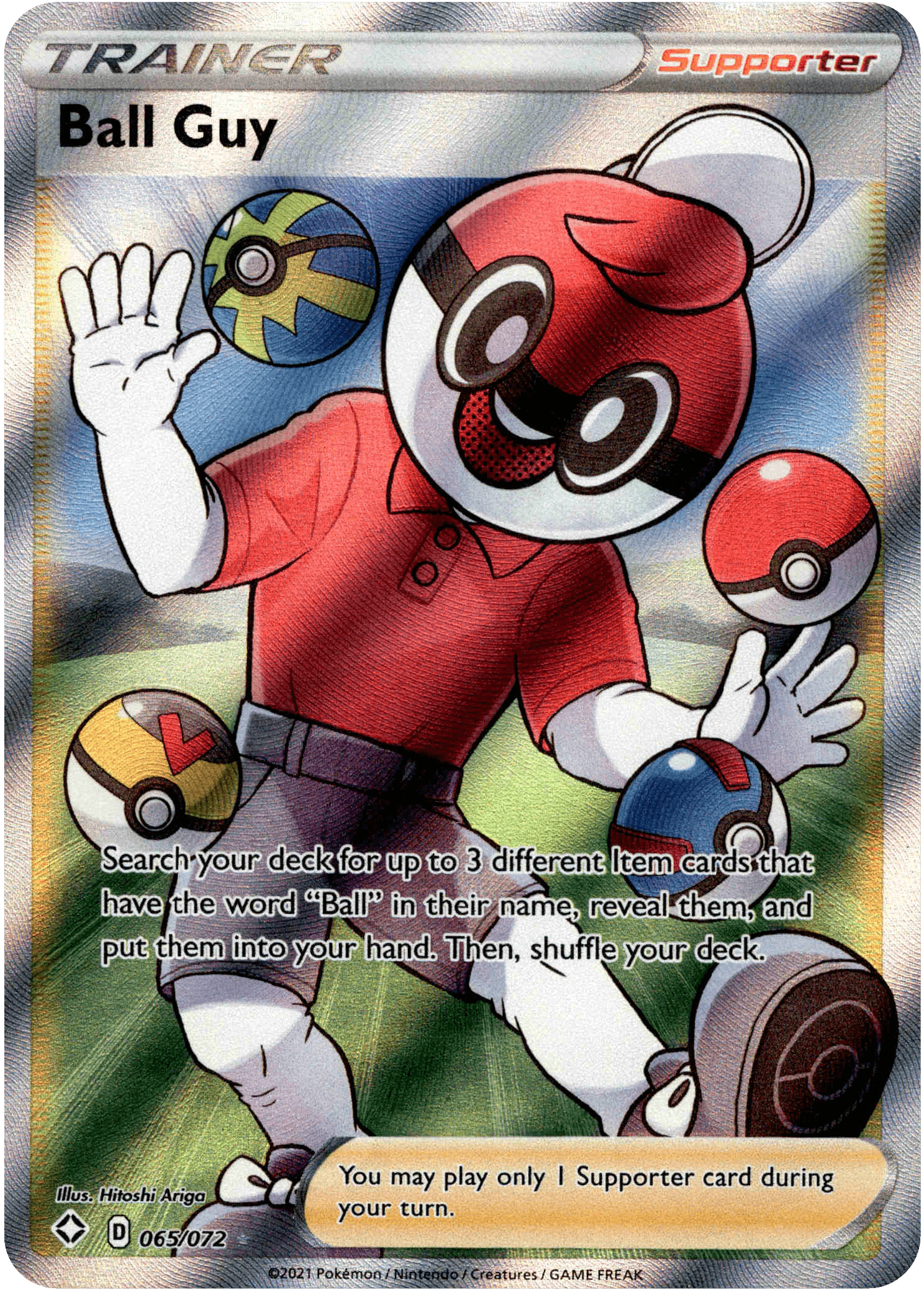 Ball Guy Full Art - 065/072 - Shining Fates - Holo - Card Cavern