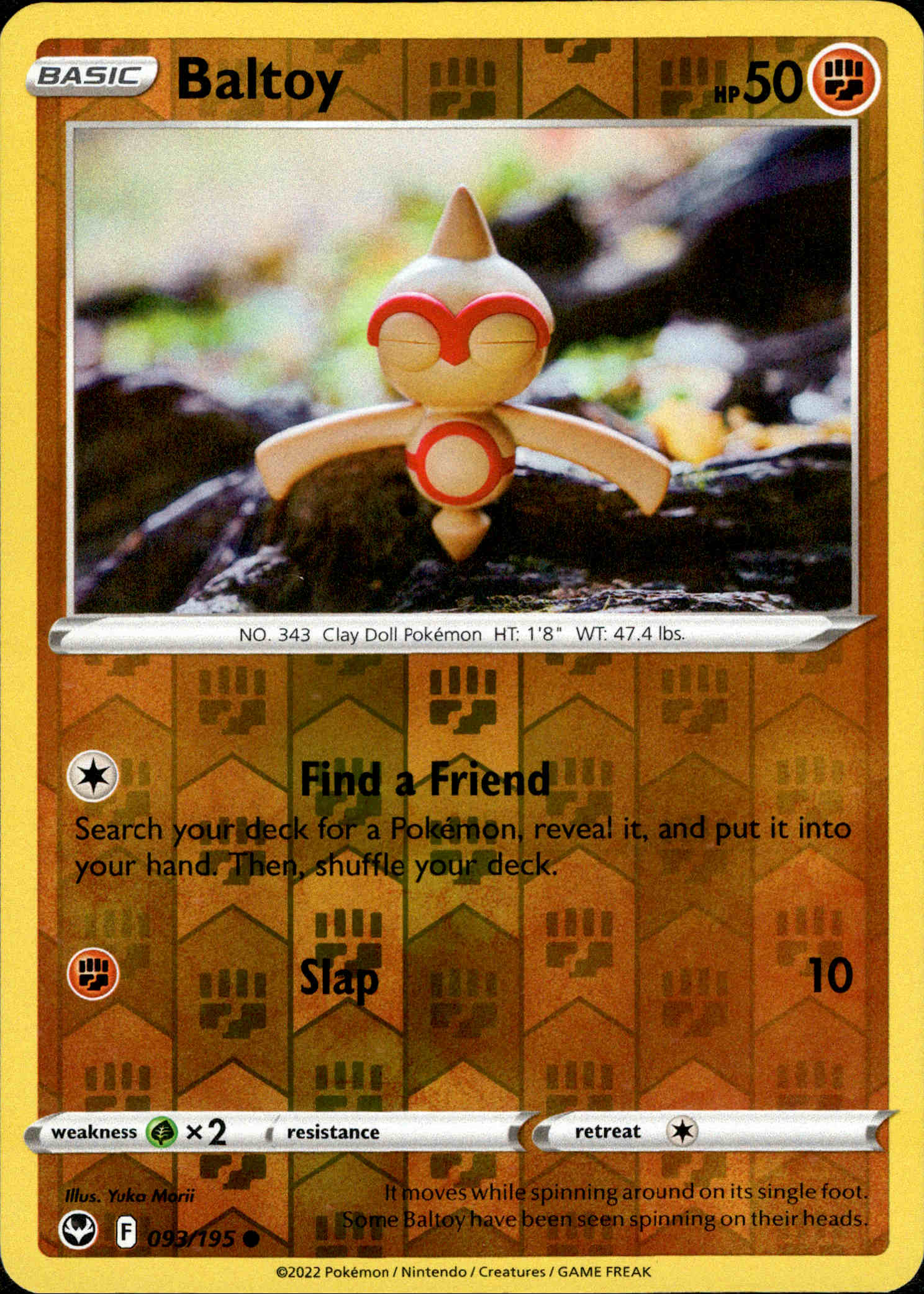 Baltoy - 093/195 - Silver Tempest - Reverse Holo - Card Cavern