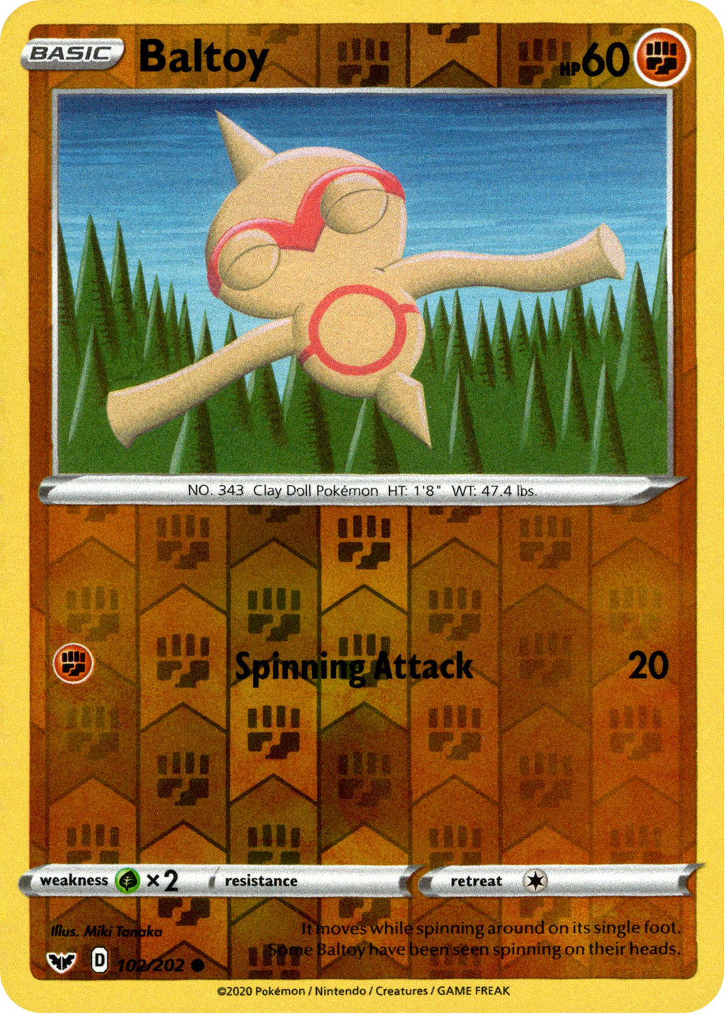 Baltoy - 102/202 - Sword & Shield
