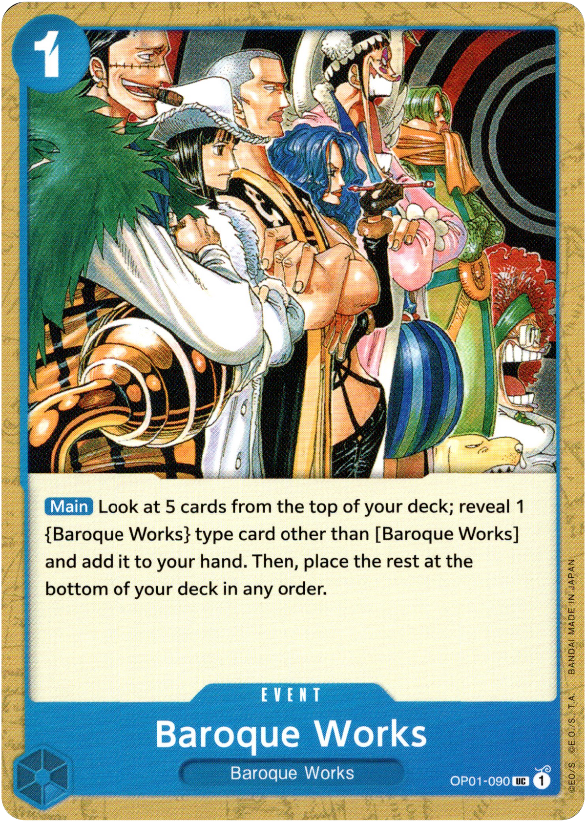 Baroque Works - OP01-090 UC - Romance Dawn - Card Cavern