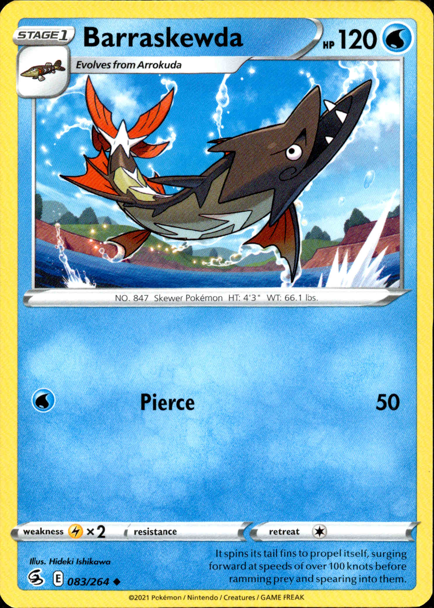 Barraskewda - 083/264 - Fusion Strike - Card Cavern